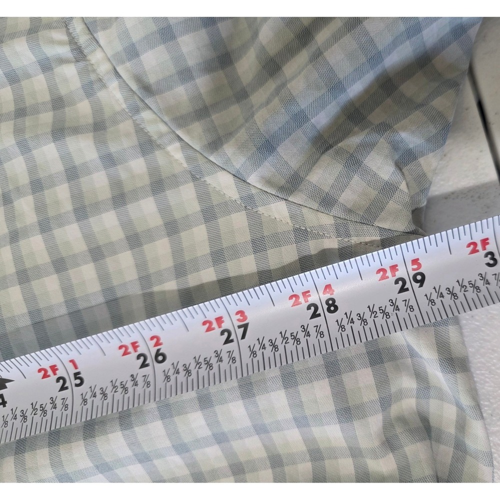 Poncho Bird Island Fishing Shirt Mens 3XL Blue Gingham Magnetic Pocket LS Vented - Picture 9 of 16